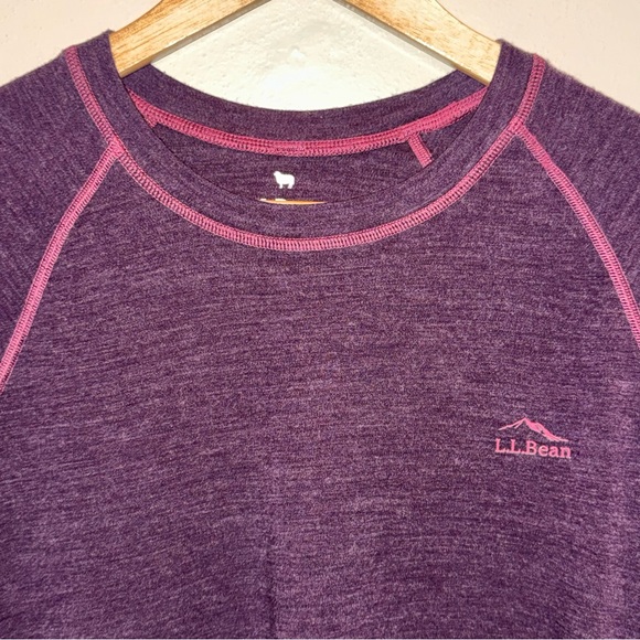 L.L. Bean Women's Midweight 250 Crew 100% Merino Wool Midweight 2X Plus Top - Picture 3 of 10